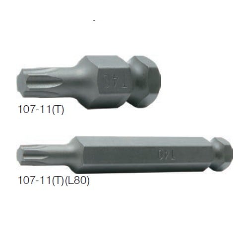 SKI - สกี จำหน่ายสินค้าหลากหลาย และคุณภาพดี | KOKEN 107-11(T) ดอกไขควงตอกท๊อกซ์ T25-35mm. แกน 11mm.